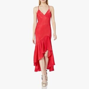House of Harlow 1960 Crimson High Low Dress